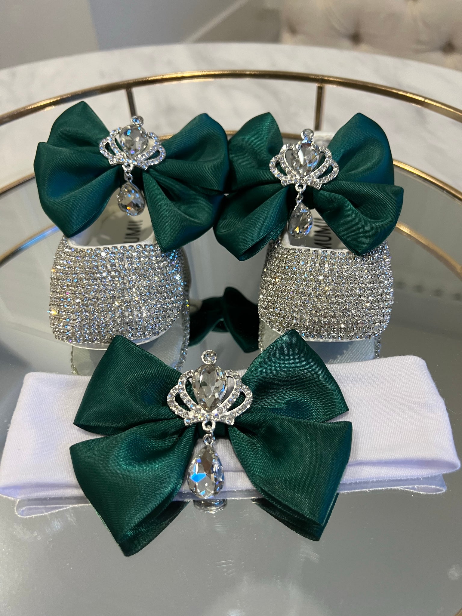 Emerald Green Crown Crystal